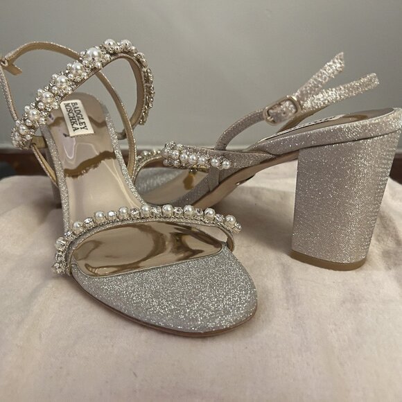 Badgley Mischka Natasha Block Heels, size 7.5 - new other see below - Picture 1 of 4